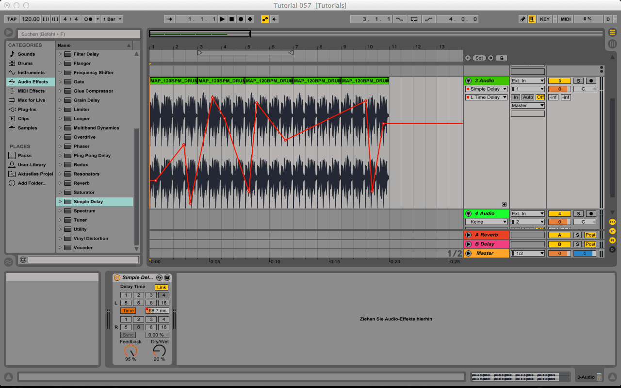 ableton simple delay time